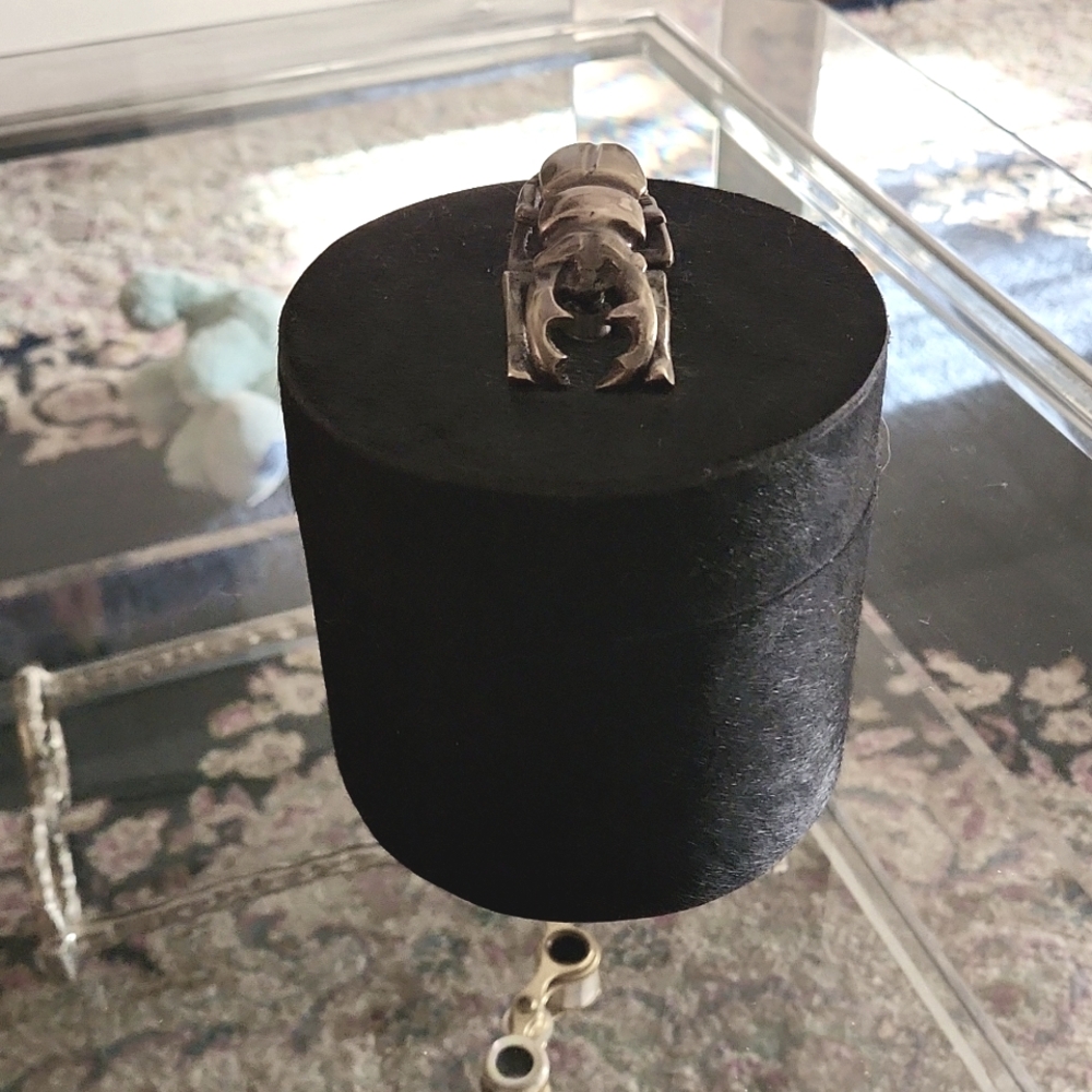 NWT Arteriors round fur box
